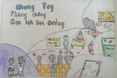 HỌC SINH TRƯỜNG TH LÊ QUÝ ĐÔN THAM GIA CUỘC THI VẼ TRANH VỚI CHỦ ĐỀ “SÁNG KIẾN BẢO ĐẢM TRẬT TỰ TRƯỜNG HỌC VỀ PHÒNG CHỐNG BẠO LỰC HỌC ĐƯỜNG VÀ PHÒNG NGỪA LAO ĐỘNG TRẺ EM TRÁI PHÁP LUẬT” NĂM HỌC 2024-2025