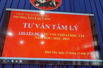TRƯỜNG TH LÊ QUÝ ĐÔN TỔ CHỨC TƯ VẤN TÂM LÍ CHO HỌC SINH KHỐI 4 NĂM HỌC 2024-2025